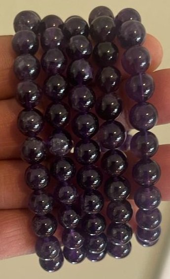 Amethyst Bracelet (10 mm Beads)