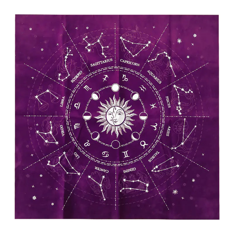 Astrology Tarot Cloth for Zodiac Love and Career Guidance