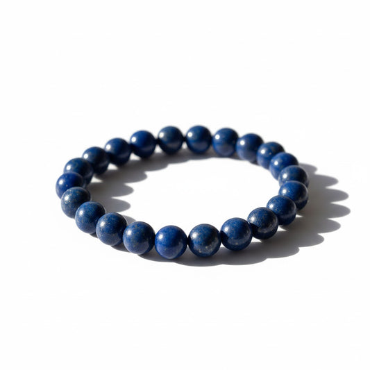 Natural Lapis Lazuli Stretch Bracelet (8 mm Beads)