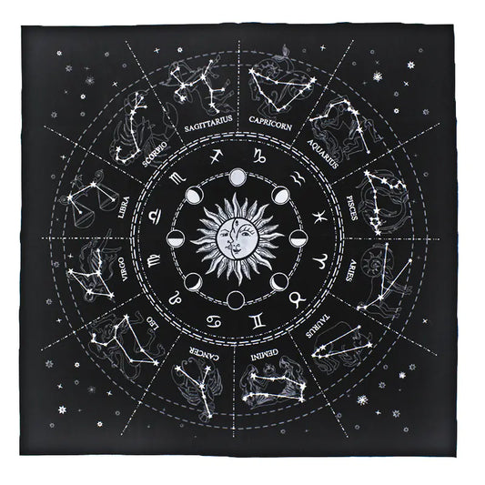 Astrology Tarot Cloth for Zodiac Love and Career Guidance