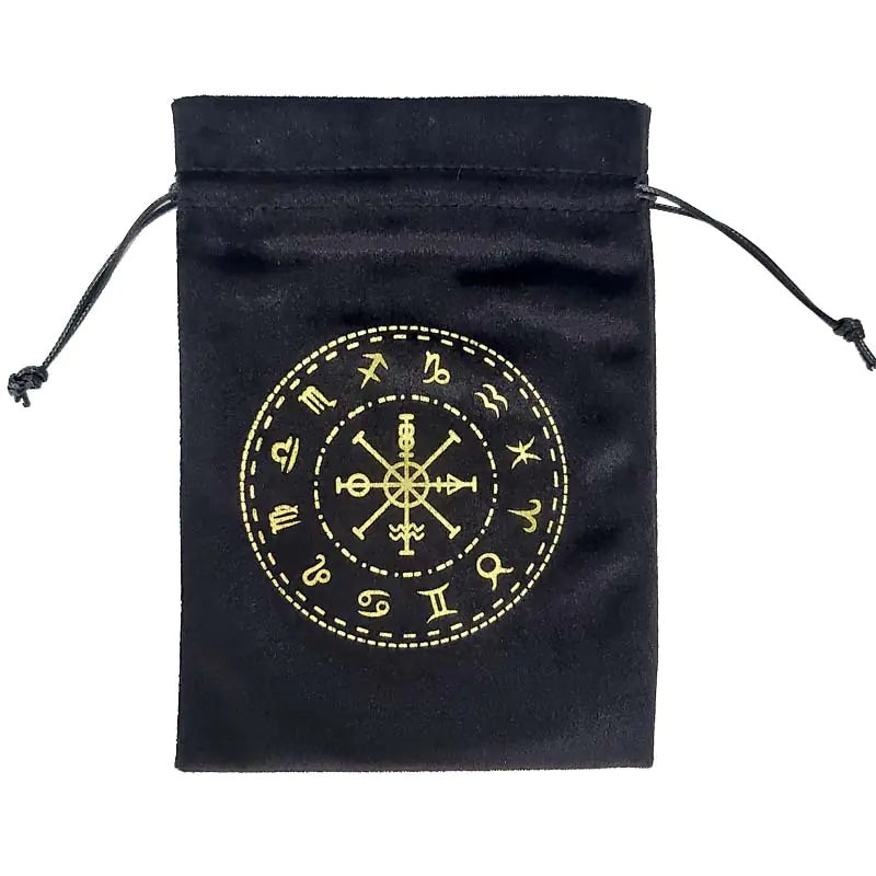 Velvet Tarot Bag Valknut (Large) 13x18cm (Single Item)