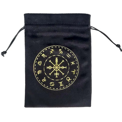 Velvet Tarot Bag Valknut (Large) 13x18cm (Single Item)