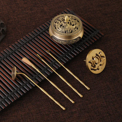 Brass Incense Tool Set for Beginners (5 Pieces)
