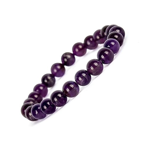 Amethyst Bracelet (8 mm Beads)