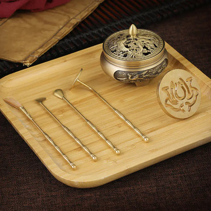 Brass Incense Tool Set for Beginners (5 Pieces)