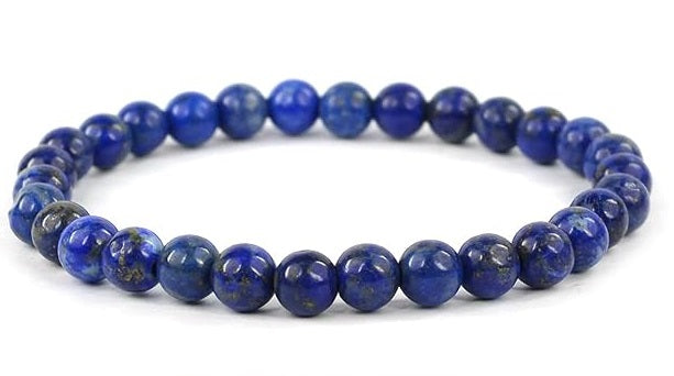 Natural Lapis Lazuli Stretch Bracelet (8 mm Beads)